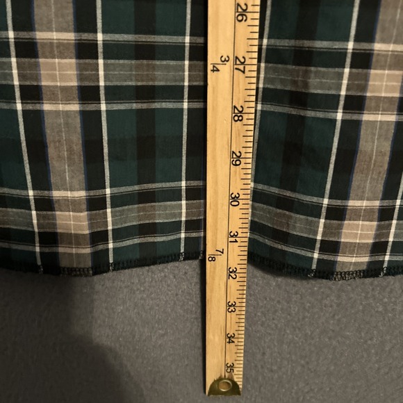 Wrangler Pearl Snap Western Shirt Men Size 4XL Green Plaid Short Sleeve Rodeo - Picture 7 of 8